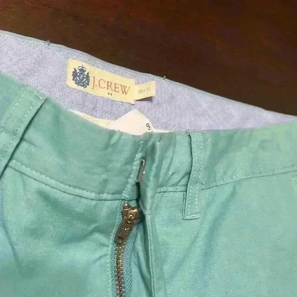 J Crew Mens 29x32 Classic Fit Teal Casual Pants